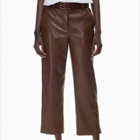 Aritzia Babaton Cropped Command Pant (00, Brown) - Picture 1 of 6
